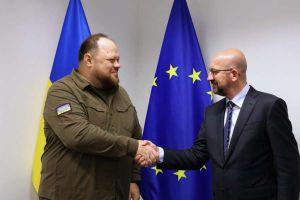 Руслан Стефанчук зустрівся з Президентом Європейської Ради Шарлем Мішелем 